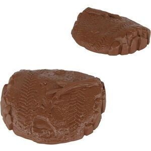 TimMee Round ROADBLOACK Terrain Hill Mound - 2pc Brown Plastic Accessory USA